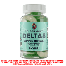 Delta 8 Gummies 500mg - Apple Rings