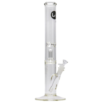 LA Pipes Thick Glass Straight Showerhead Perc Bong