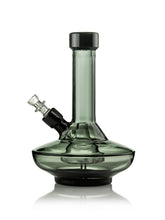 GRAV® Small Wide Base Water Pipe in Smoke with Black Accents