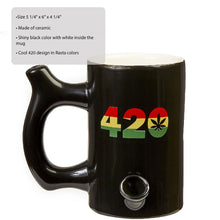 420 Mug - Black Mug with Rasta Colors