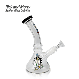 Waxmaid 7.28″ Rick and Morty Beaker Glass Dab Rig