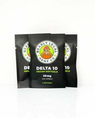 Delta 10 Softgels | Bearly Legal Hemp Co. | 25mg | 2pk