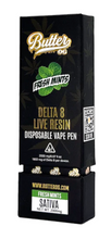 Butter OG Delta 8 Live Resin Disposable Vape 2G - Fresh MInts (Sativa)