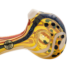 LA Pipes "Dollar Pancake" Dichroic Color-Changing Spoon Glass Pipe