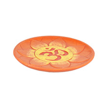 Round Om Flower Incense Burner - 5"