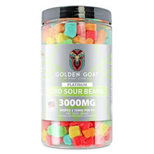 Platinum CBD Gummies 3000mg - Sour Bears