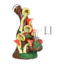 Mossy Forest Mushroom Dab Rig - 6.75" / 14mm F