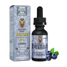 Delta-8 Oil, 1200mg – Blueberry – 30ml, 1oz.