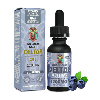 Delta-8 Oil, 1200mg – Blueberry – 30ml, 1oz.