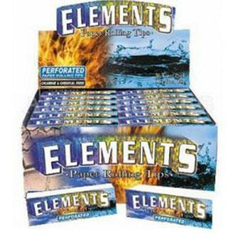 Elements Perforated Paper Rolling Tips Display (50 Tips Per Pack) - 50pk