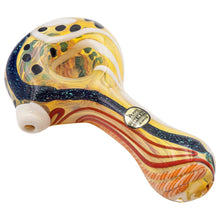 LA Pipes "Dollar Pancake" Dichroic Color-Changing Spoon Glass Pipe