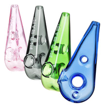 4PC BAG - Pulsar Double Finger Hole Hand Pipe - 4" / Assorted Colors