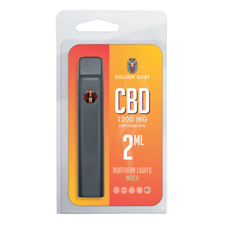 CBD Rechargeable Vape Device 1200MG, Northern Lights (Indica)