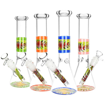 Vacillating Vibe Beaker Water Pipe - 9.75" / Colors Vary