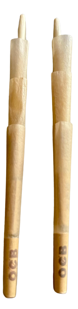 Unbleached OCB Virgin 1.25 1 1/4" Size Natural Rolling 6 Cones Pack