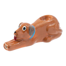 Wacky Bowlz Brown Dog Ceramic Pipe - 4.5"