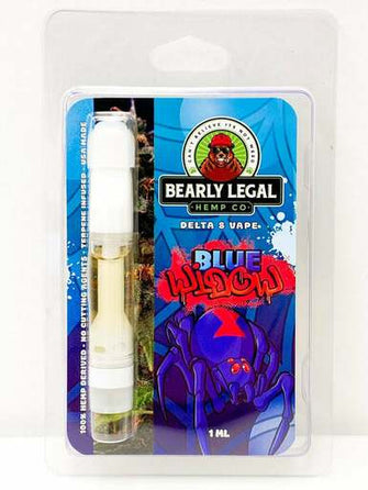 Blue Widow | Delta 8 Vape Cartridge | Bearly Legal Hemp Co.