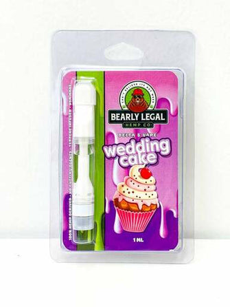 Wedding Cake | Delta 8 Vape Cartridge | Bearly Legal Hemp Co.