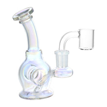 Time Warp Electroplated Glass Mini Dab Rig | 4.75" | 14mm F | Colors Vary