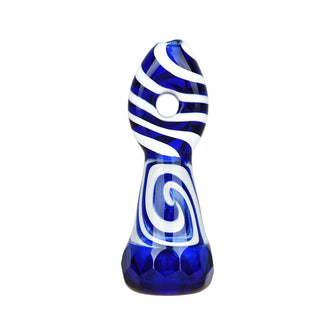 Liquid Vortex Gem Faceted Chillum - 3"