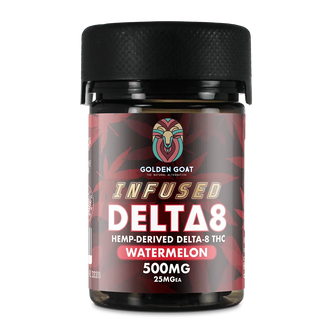 Infused Delta-8 Gummies, 500mg – Watermelon, 20ct