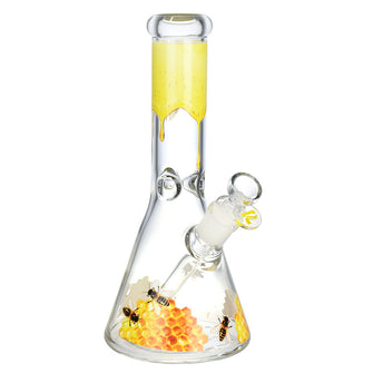 Pulsar Full Wrapped Beaker Water Pipe - 10.5"/14mm F/Sweet Nectar