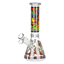 Abstract Art Beaker Water Pipe - 9.75"/14mm F/Designs Vary
