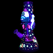 Stoney Rocket Bro 3D Painted Water Pipe - 10.25" / 14mm F