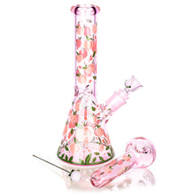 Pulsar Fruit Series Peaches & Cream Herb Pipe Glow Duo - 10" / 14mm F