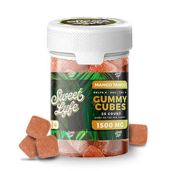 Vegan Gummies 1500MG D8+HHC+THCP - Bag - Mango Tango