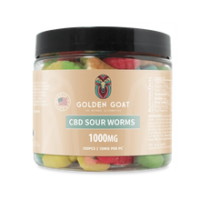 CBD Gummies 1000MG - Sour Worms