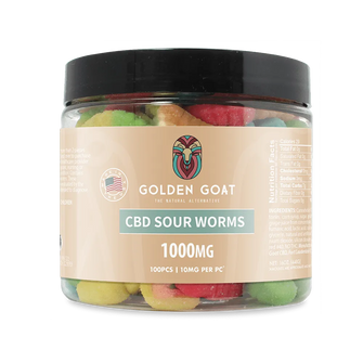 CBD Gummies 1000MG - Sour Worms