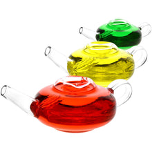 Tea Pot Glycerin Glass Hand Pipe | 4.75" | Colors Vary