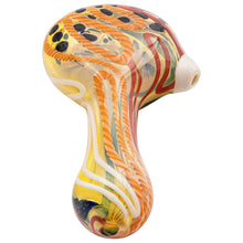 LA Pipes "Dollar Pancake" Dichroic Color-Changing Spoon Glass Pipe