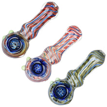 Spiraling Sensation Glass Spoon Pipe - 4.25" / Colors Vary