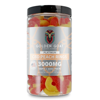 Platinum CBD Gummies 3000mg - Peach Rings