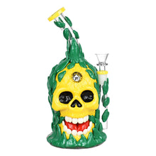 Pulsar Skull Pineapple Water Pipe - 10"/14mm F