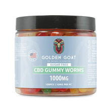 CBD Sugar Free Gummies 1000MG - Clear Worms