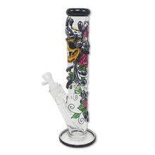 14" heady clay skull striaght tube