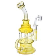 Silver Fumed Oil Rig - 8" / 14mm Female