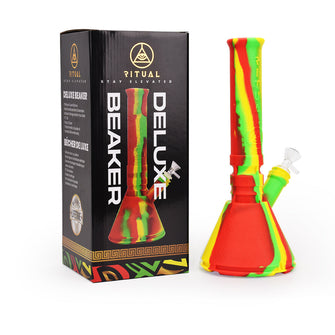 Ritual - 12'' Deluxe Silicone Modular Beaker - Rasta