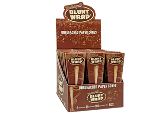 Blunt Wrap Unbleached Cones - 1/4 - 6 pack