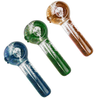 Glitter Hand Pipe - 5" / Colors Vary