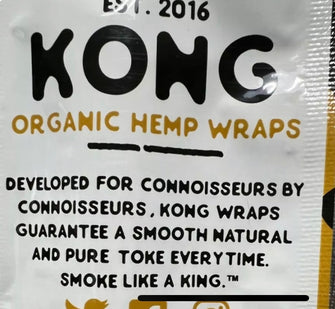 Kong Hemp Natural Organic Herbal Wraps Hippyhoney Flavored (5 Cnt 2 Per Pack)