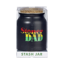 stoner dad stash jar - rasta letters