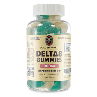 Delta 8 Gummies 1000mg - Blue Raspberry Rings