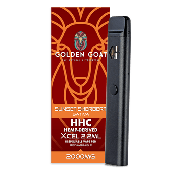 HHC Vape Device, 2000mg, Rechargeable/Disposable - Sunset Sherbert