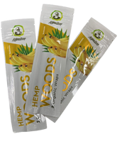 Afghan Hemp Woods Herbal Organic Natural 2 Banana Flavor Papers Wraps Per Pack (3 Count)