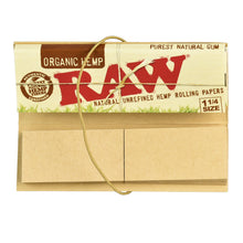 24pc Display-Raw Organic Hemp 1Â¼ Connoisseur Rolling Papers