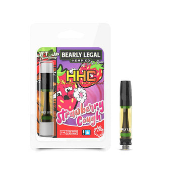 Strawberry Cough | HHC Vape Cartridge | Bearly Legal Hemp Co. | 1ml